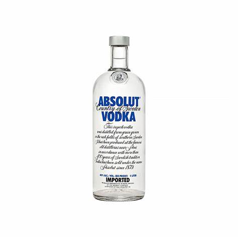 ABSOLUTE VODKA 1LT