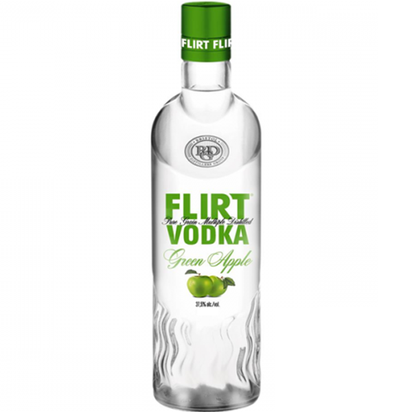 FLIRT VODKA GREEN APPLE 1 LTR